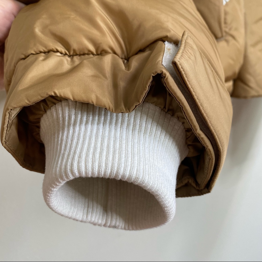 Shoreditch Ski Club Caramel Laurel Recycled Nylon Puffer Jacket Size Large — image 7 of 8